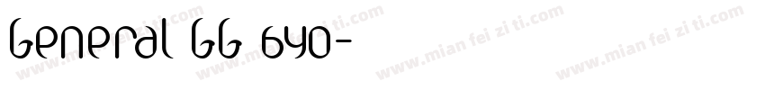 General GG 640字体转换